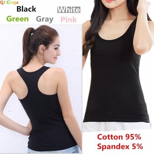 Женские хлопковые майки Qj cinga China At AliExpress