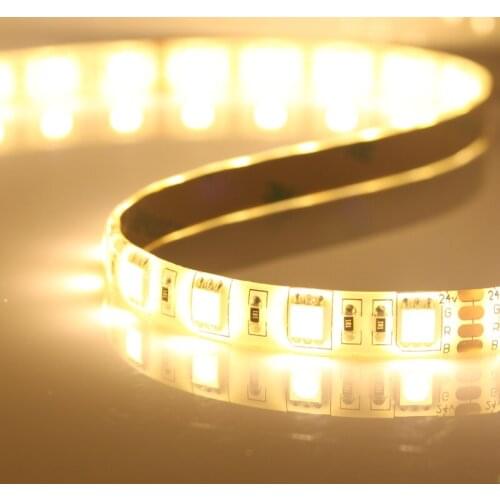 RGB color IP65 DC24V LED strip 5050 SMD flexible light 60LED/m,5m 300LED;waterproof silicon coating