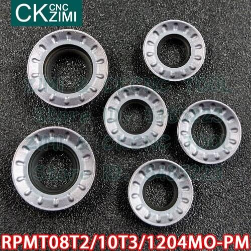 RPMT08T2MO-PM RPMT10T3MO-PM RPMT1204MO-PM ZM2125 Carbide Inserts milling inserts Tools CNC cutter tools RPMT for stainless steel