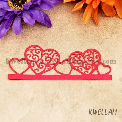 Heart Wedding Decoration Metal Die cutting Dies For DIY Scrapbooking Photo Album Decorative Embossing Folder KW7011421