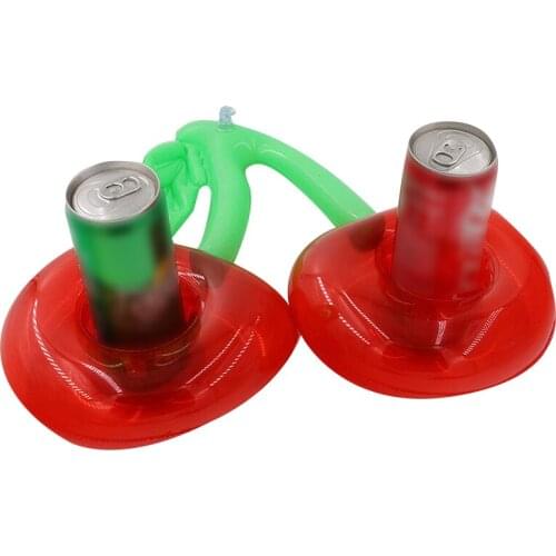 Outdoor Water Cherry Cup Holder Pool Party Drink Holder Floating Beach Floating Water Bar Cherry Shaped Red Swimming Pool Drink