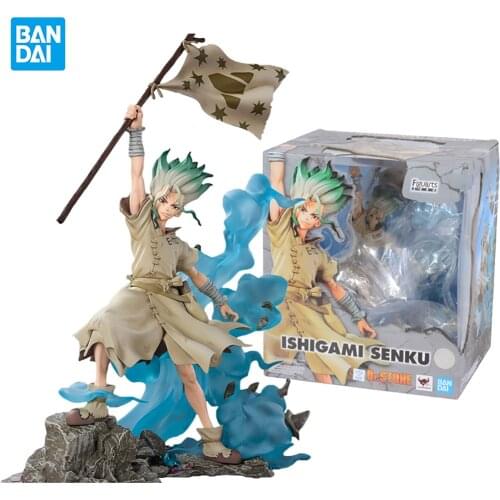 In Stock Bandai Senkuu Ishigami Figuarts Zero Dr.stone Anime Model 29Cm Large Size Collection Action Figure Toys for Boys