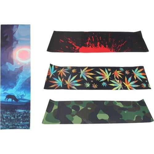 Waterproof PVC Skateboard Deck Sandpaper Grip Tape 84 x 23cm Durable & Anti-skid Skateboard Griptape Sheet Dropshipping