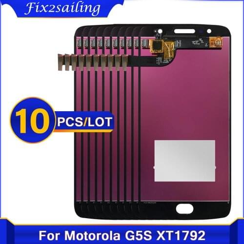 10 pcs/lot 5.2" For Motorola Moto G5S LCD Display with Touch Screen Digitizer Sensor Assembly XT1793 XT1794 XT1792 LCD original