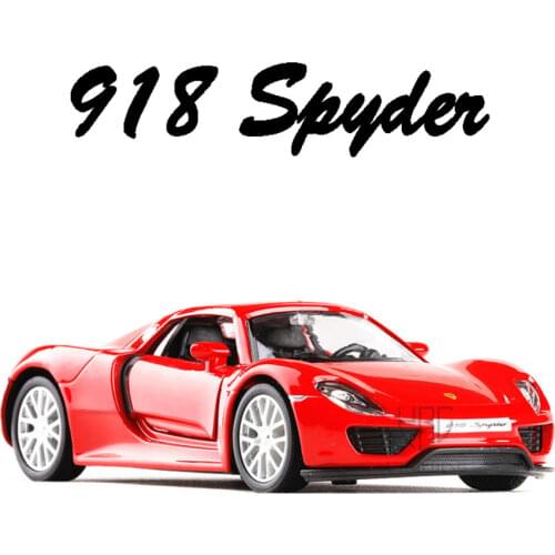 1:36 918 Spyder Diecast Car Models Simulation Toy Vehicles Sports Car The Original Factory Model Toys For Collections Boy Gifts