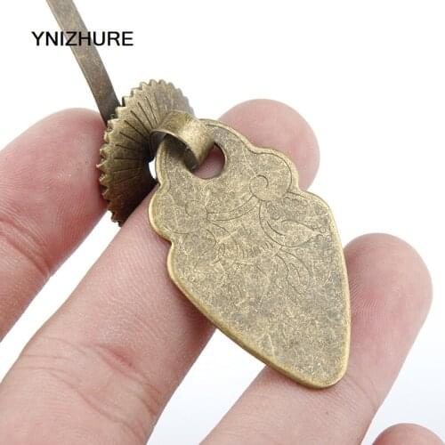 30pcs 23*92mm Vintage Antique Golden Brass Drawer Dresser Cabinet Knobs Mini Drop Pulls Handle