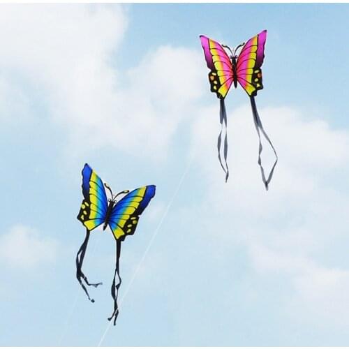 35 Inch Butterfly Kite Outdoor Toy Sport Gift for Kids Children With String Tail #H055