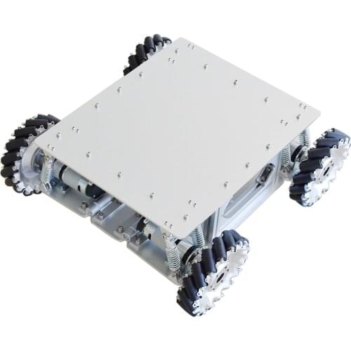 40KG Load Shock Absorption Mecanum Wheel Robot Car Chassis Kit with 4pcs Planetary Gear Motor for Arduino STM32 Raspberry Pi