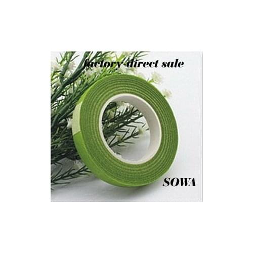 Free Shipping Size12mm Length 30Yard Light Green Paper Tape For Nylon Stocking Flower And Butterfly Wedding Decoration(5pcs/lot)