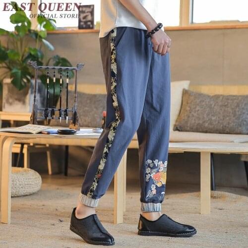 Linen pants male men wushu kung fu pants KK2337