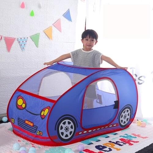 Kids Play Tent Game House Cartoon Car Shape Baby Indoor Outdoor Portable Foldable Fun Game Tent Lovely Bedroom Decoration