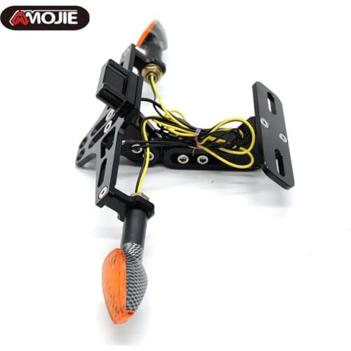 For Bajaj Dominar 400 2017 2018 2019 2020 Motorcycle Adjustable Angle License Number Plate Frame Holder Bracket
