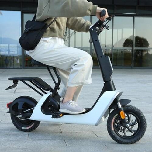 48V 400W Electric Bike Bicycle Scooter Light Electric Scooter Citycoco Speed 25km/h Max Mileage 80km 12Inch Durable Tire Scooter