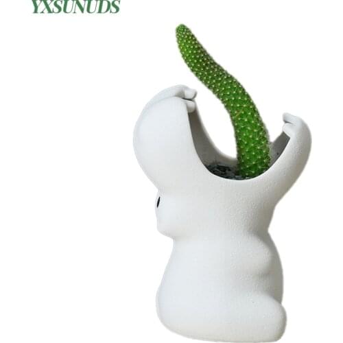 Plant Pot Succulents Ceramic Animal Flower Pot Creative Hippo Planter Home Desktop Decor Flowerpot Gift Ornaments Dropshipping