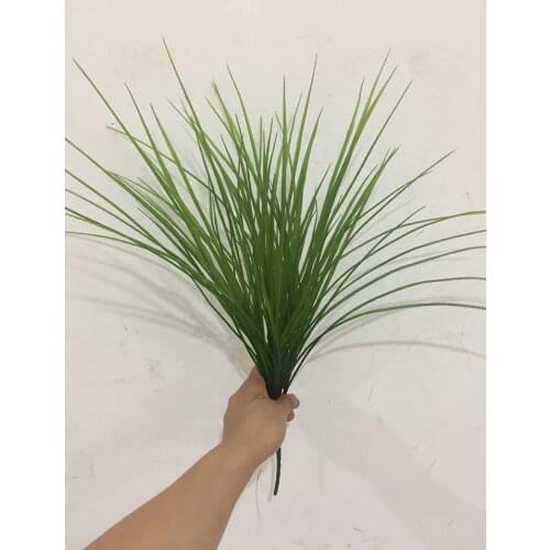 Artificial Plastic Long leaf Grass Bunch Greenery Orchid Leaves Plant for Home Shop Flower Decoration