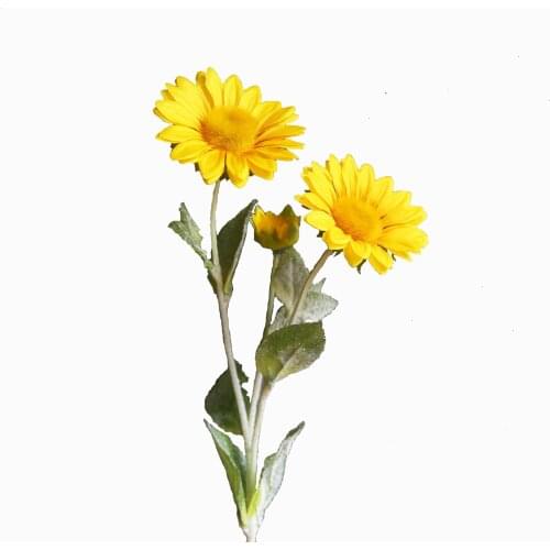Artificial Sunflower Bonsai 64cm 3 Heads Simulated Bouquet Weeding Party Home Decoration Plastic Fake Flowers