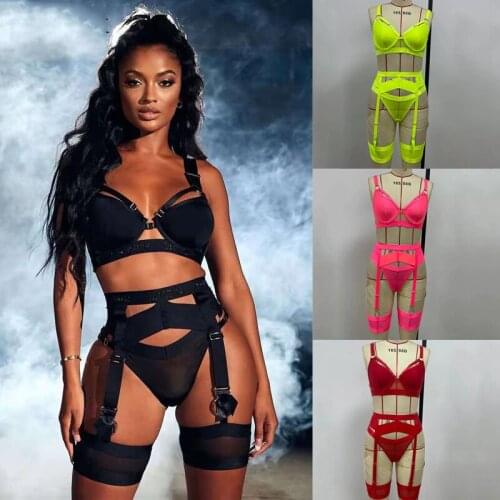 Sexy Dance Costume Fluorescent Color Gogo Costumes Pole Dance Clothing Womens Bodysuit Underwear Pole Straps Clubwear XS2810