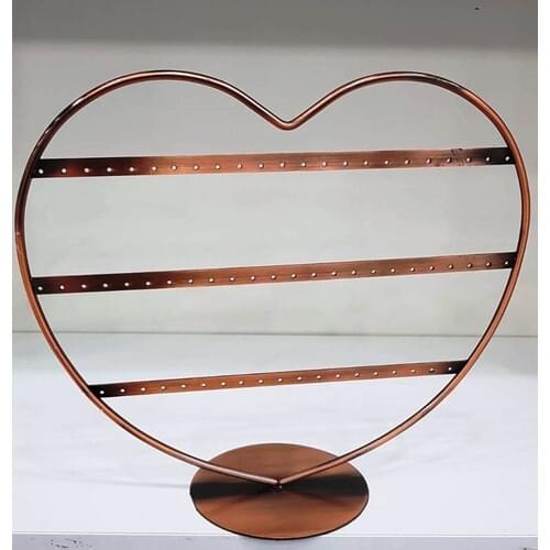 Aydindecor Metal Heart Copper Earrings Decor