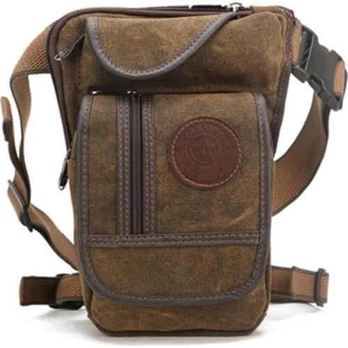 Mounchain Men Hunting bag Canvas or Nylon Crossbody Bag All-match Messenger Shoulder Hunting Leg Bags