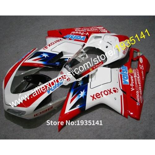 New Arrival Bodywork Cowling For Ducati 1098S 848 EVD 1098 1198 07 08 09 10 11 Motorbike Fairing (Injection molding)