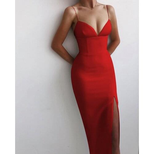 Newest High Quality Summer Bandage Dress Women White Black Khaki V-neck Open Fork Sexy Evening Party Bodycon Dress Vestidos