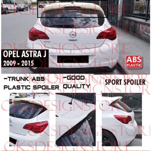 FOR OPEL ASTRA J 2009 2015 SPORT SPOILER UNPAINTED Spoiler ( ABS Plastic )