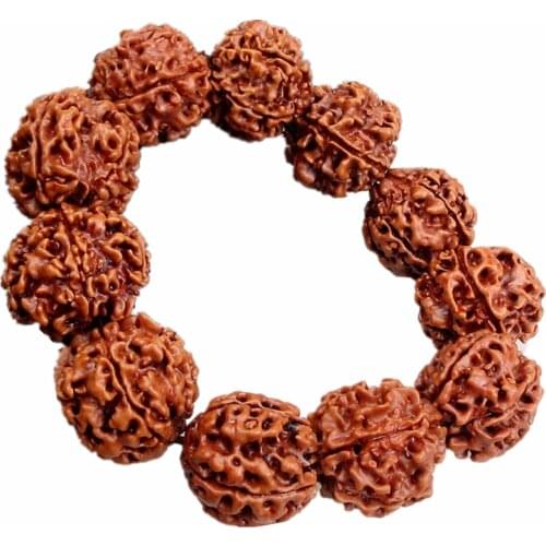 Tibetan Buddhis Prayer Rudraksha Bead Bracelet Elastic Wristband Fashion Jewelry