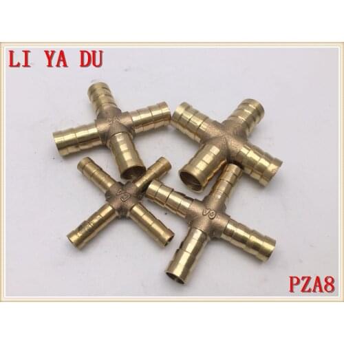 10pcs/lot PZA8 Copper pagoda joint Brass joint/water pipe /gas PZA-8 Brass Pipe Fitting