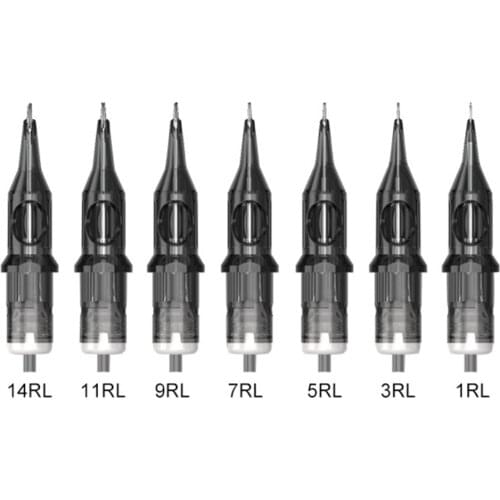 20Pcs Tattoo Needles RL Round Liner/Shader 0.35mm Disposable Cartridge Tattoo 1201RL/1203RL/1205RL/1207RL/1209RL/1211RL/1214RL