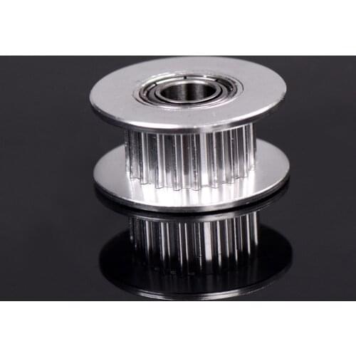 20T Synchronized Wheel Aluminum 3D Printer Parts Belt Idler Pulley Belt Width 6mm GT2 Belt Idler Pulley 1Pcs