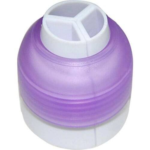 60% Hot Sale Icing Piping Bag Nozzle Converter 3 Hole 3 Color Cream Coupler Cake Decor Tool Baking Accessories