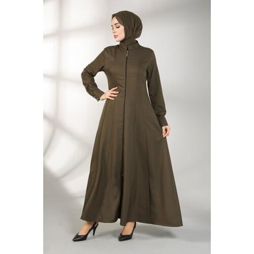 Minahill Khaki Abaya 2214-02