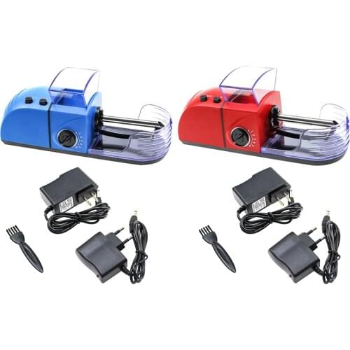 1pc EU Plug Electric Easy Automatic Cigarette Rolling Maker Portable Machine Tobacco Injector Roller Drop Shipping Smoking Tool