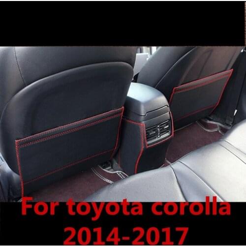 For toyota corolla 2014-2017 Car-Styling Protector Side Edge Protected Anti-kick Door Mats Cover case Interior Auto Accessories