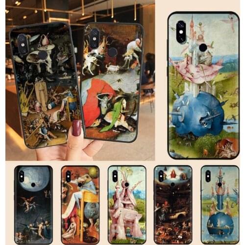 Hieronymus Bosch art painting Phone Case For Xiaomi Redmi note 7 8 9 t max3 s 10 pro lite Luxury brand shell funda coque