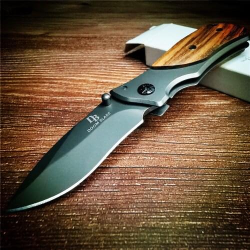 155mm 9CR18MOV Blade Quick Open Folding Knife Hunting Mini Survival Tactical Multifunction Pocket Outdoor Camping Portable Knife