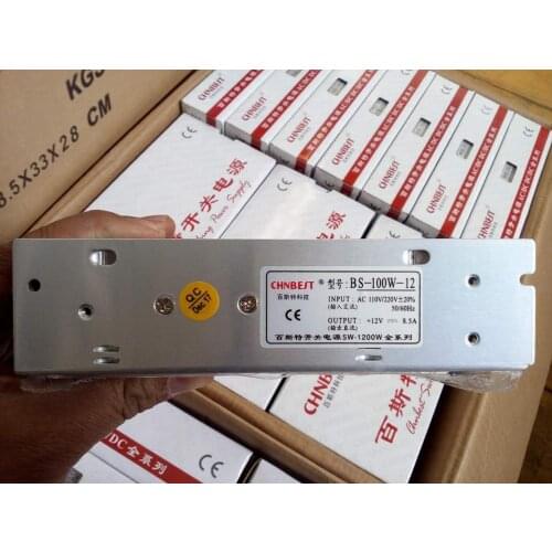 Chn best BS-100W-DC12V switching power supply 100W/12V regulated power supply conversion transformer switch