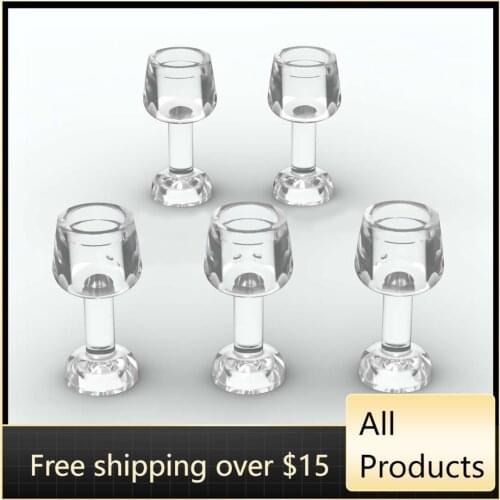 10PCS Assembles Particles 33061 Cup Glass Goblet Building Blocks Bricks Kit Part High-Tech Education Toy For Children Kids Gifts