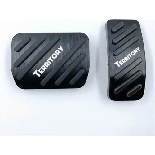 For Ford Territory 2020 2021 AT Car Accelerator Pedal Footrest Brake Pedals Non-Slip Cover Pads Trim Car Styling Accessories