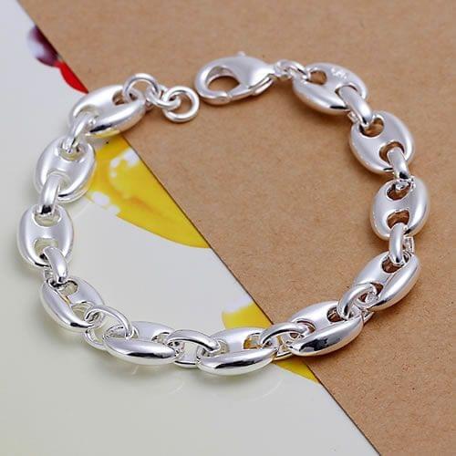 H133 925 Delicate Silver Color Bracelets For Women Charm Fashion Jewelry 8 Shape Bracelet /afgaiwna Axmajota