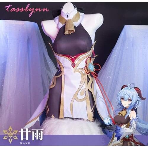 Game Genshin Impact Cosplay Halloween Kanu Genshin Impact Ganyu Cosplay Girls Party Halloween Costumes for Women