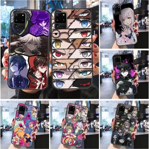 Danganronpa monokuma Game Phone case For Samsung Galaxy Note 4 8 9 10 20 S8 S9 S10 S10E S20 Plus UITRA Ultra Frosted black