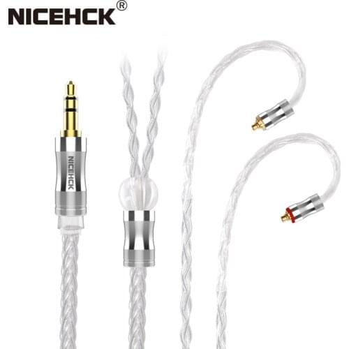 NiceHCK LitzPS-Pro 8 Core 4N Litz Pure Silver Earphone Cable 3.5mm/2.5mm/4.4mm MMCX/NX7/QDC/0.78 2Pin for CIEM MK3 ST-10s LZ A7