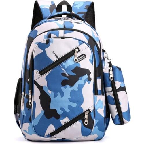 Camouflage Men Backpacks Travel Kids School bag Cool Boy Military School Bags For Teenage Boys Girls School Backpack sac mochila