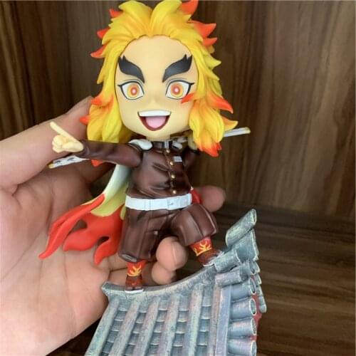 Lover Demon Slayer Rengoku Kyoujurou Yan Zhu Q Standing GK Ver. PVC Action Figure Kimetsu no Yaiba Tanjirou Inosuke Model 18cm