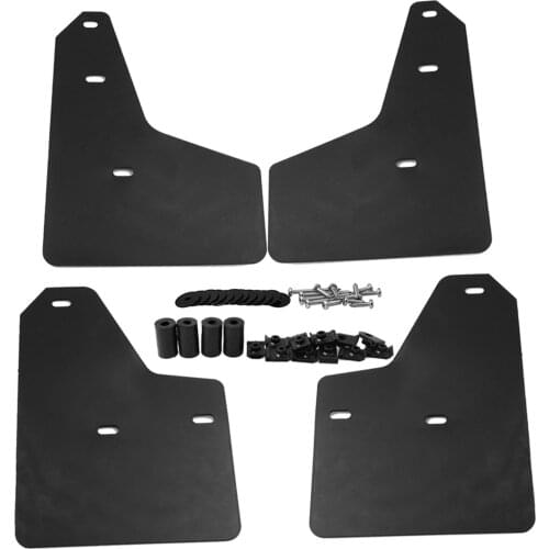Set of 4 Mudguards Mud Flaps Fender Skirts fits for 2012+ Ford Focus Black