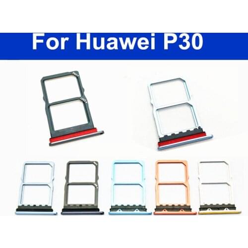 New SIM Card Tray Holder For Huawei P30 SIM Card Holder Adapter Socket for Huawei P30 P 30 Replacement
