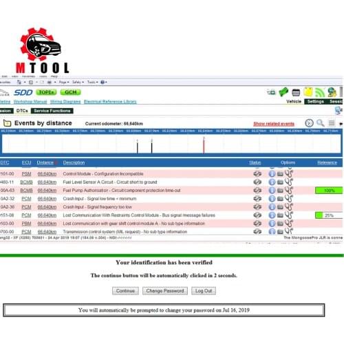 Online Service Original Online Coding Programming Account Log In For JLR For VCM JLR TOPIX Repair Account