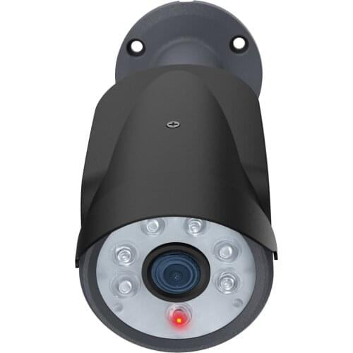 Fake camera metal waterproof camera virtual security CCTV surveillance camera for outdoor and indoor gray virtual camera