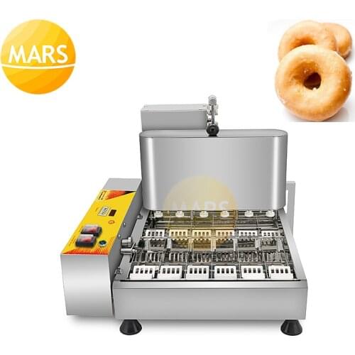 Commercial 2800W Doughnut Makers Automatic 6 Raws Donut Making Machine Electric Frying Mini Donut Machine Dough processing Maker